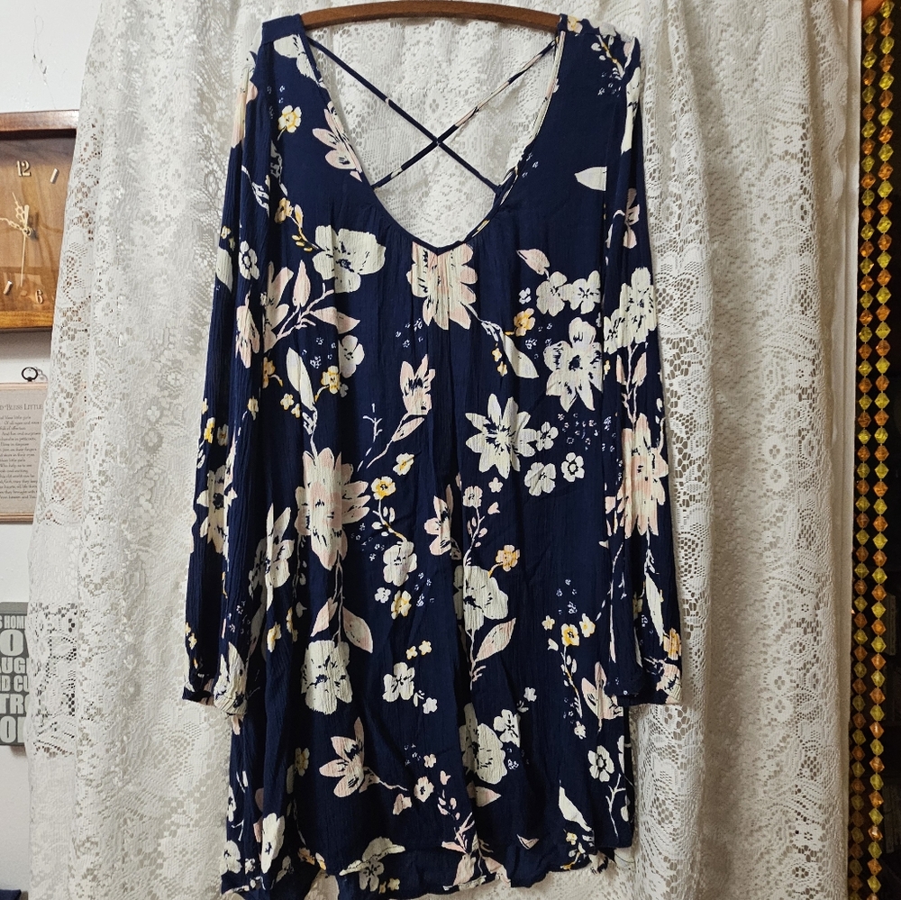 Floral Long Sleeve Billabong Dress
